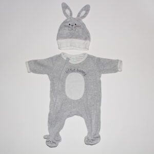 Pyjama velours + bonnet - 50 cm - Smile