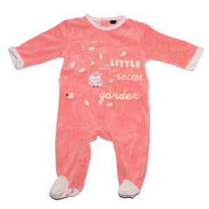 Pyjama velours - 12 mois - 73-76 cm - Kiabi