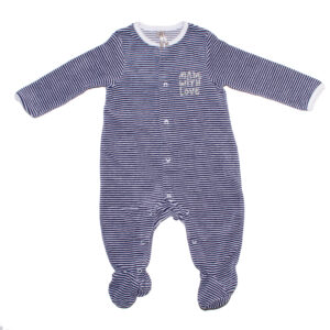 Pyjama velours - 12 mois - 74 cm - Orchestrea